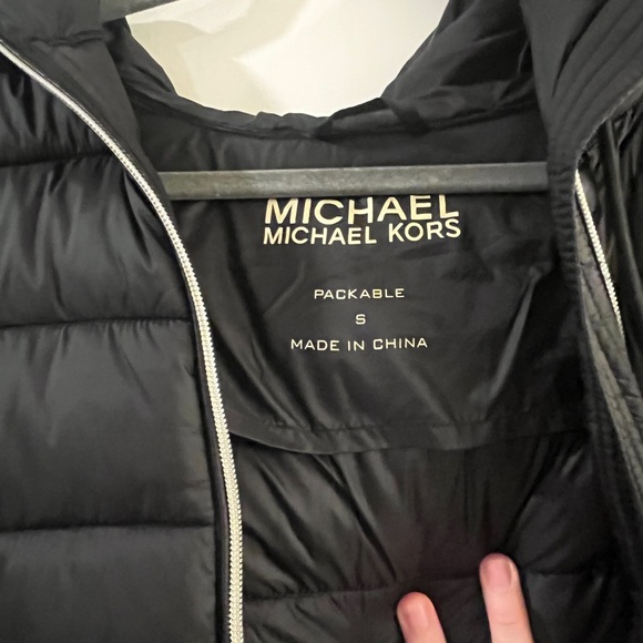 Michael Kors Black Puffer Jacket for Women - Picture 3 of 5